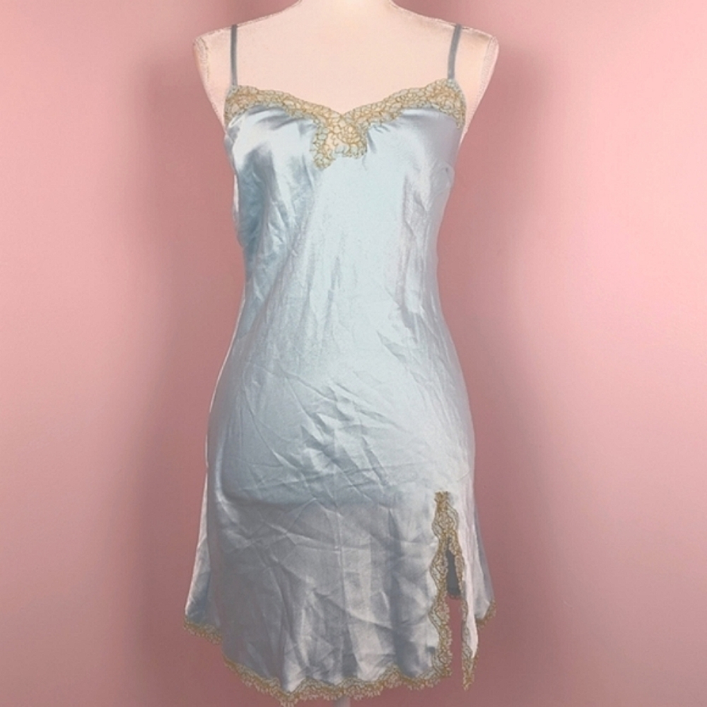 Victoria's secret light blue slip dress